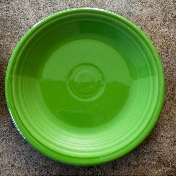 Lot of 2 FiestaWare Green 7 1/2” Salad/Dessert Plate Homer Laughlin China Co - Picture 3 of 6